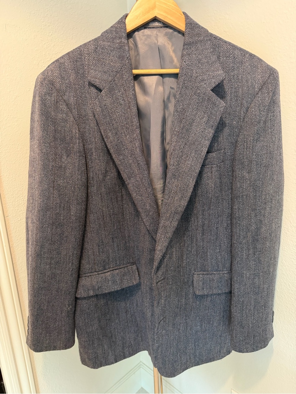 Haggar Men's Gray Herringbone Sport Coat